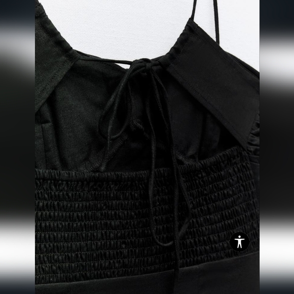 Zara NWT Linen Blend Midi dress Size small - Picture 10 of 12